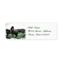 Wild Mustang Mailing Labels labels