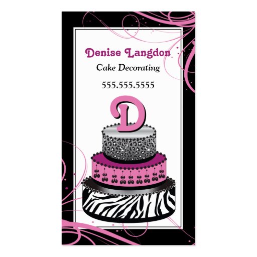 Wild 'N Creative Cake Business Card (front side)