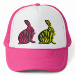Wild Neon Bunnies Hat