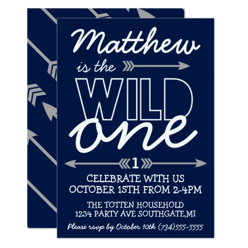 Wild One First Birthday Invitation | Zazzle