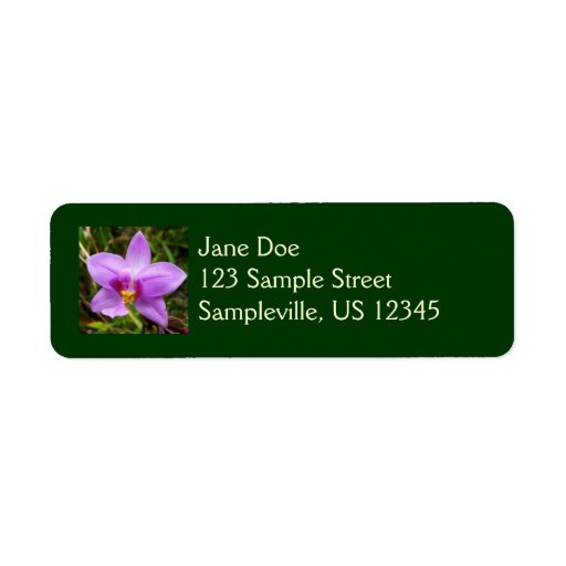 Wild Orchid Return Address Label