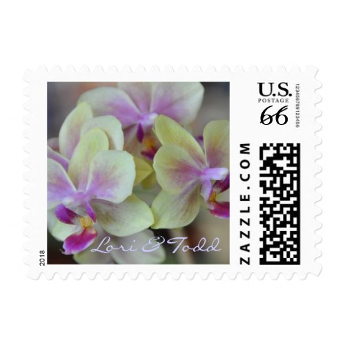 Wild orchid Wedding flower Postage Stamps stamp