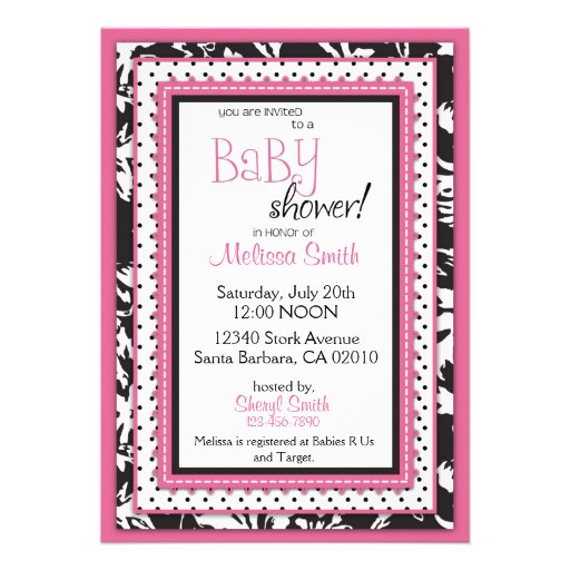 Wild Patchwork Invitation Card