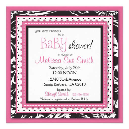 Wild Patchwork Invitation Square