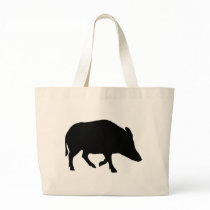 Wild pig - boar tote bag