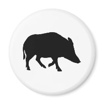 Wild pig - boar fridge magnets