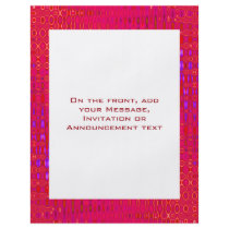 wild pink red full color flyer