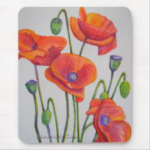 Wild Poppies mousepad