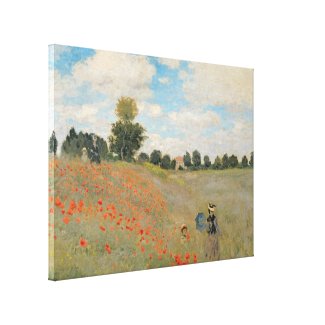 Wild Poppies, near Argenteuil Canvas Prints