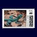 Wild Postage - green lizard postage by scottzazz Wild Postage - green lizard postage