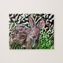 wild rabbit painting puzzles