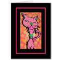 wild retro kitty card