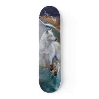 Wild Ride -Spirit Wolf Skateboard skateboard