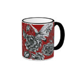 Wild Rose and Butterfly Mugs