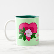 Wild Rose Dated Personalized Gift Mug mug