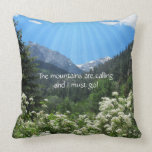 Wild Rose Mountain View Pillow pillows