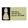Wild Rose Wedding Cake Label