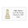 Wild Rose Wedding Cake Label