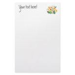 Wild Rose Yellow Stationery Design