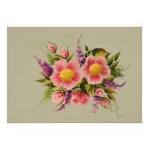 Wild Roses and Lilacs Invitation