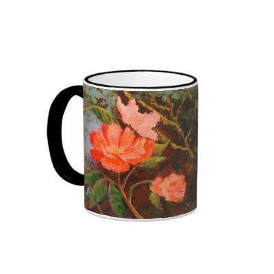 Wild roses mug. by herrerojulia