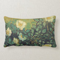 Wild roses,  Vincent van Gogh. Pillow