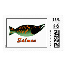 Wild Salmon in Style Stamp
