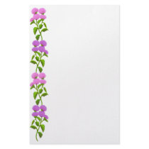 Wild Scottish Thistle Flowers Stationery