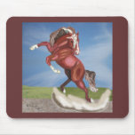 Wild Shy Roan Horse Mousepad