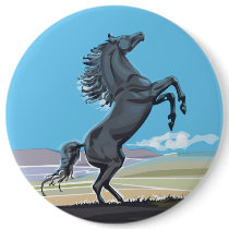 Wild Stallion Pinback Buttons
