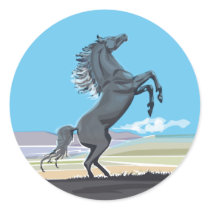 Wild Stallion stickers by tshirtsatfirstsite Wild Stallion stickers