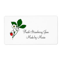 Wild Strawberry Custom Shipping Label labels