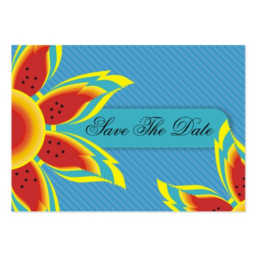Wild Sun Affordable Save The Date Cards Business Cards (front side)