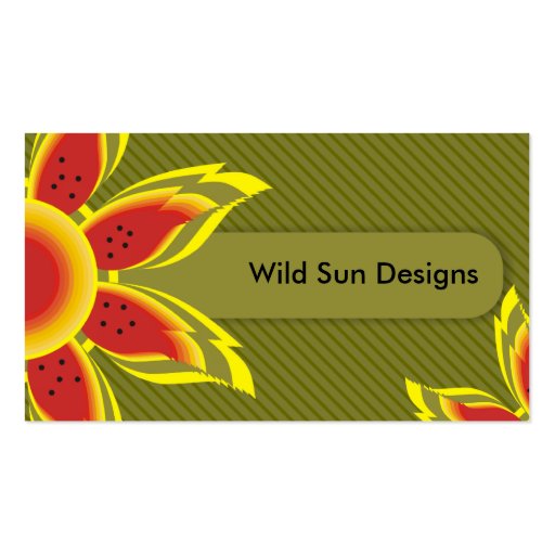 Wild Sun Designs Business Cards.