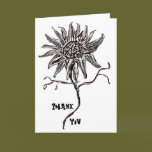 Wild Sunflower Digital Art Card cards