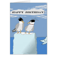 Wild Terns -- Happy Birthday Greeting Cards