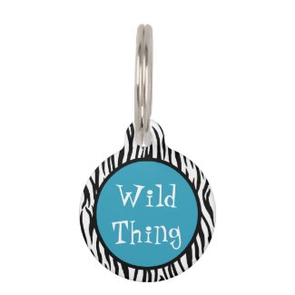Wild Thing 2 Sided Pet ID Pet Nametag