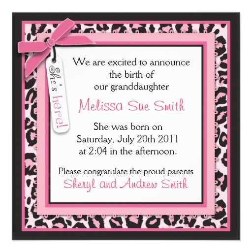 Wild Thing Announcement Square