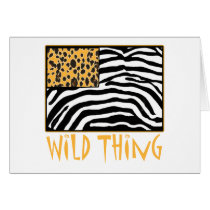 Wild Thing! Cool Animal Print design cards by greenbaby Wild Thing! Cool Animal Print design cards