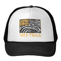 Wild Thing! Cool Animal Print design Trucker Hats