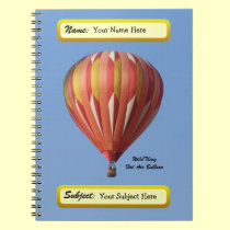Wild Thing Hot Air Balloon Notebook notebooks