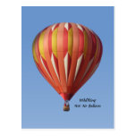 Wild Thing Hot Air Balloon Postcard