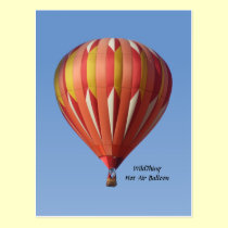 Wild Thing Hot Air Balloon Postcard postcards