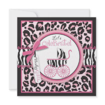 Wild Thing Invitation Square Pink