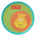 Wild Thing Lion Kids Safari Custom Plate