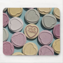Wild Thing Love Heart Mouse Mat