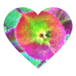 Wild Thing - Neon Colours Heart Stickers