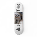 WILD THING SKATEBOARD COYOTE by Sanjo_Gallery WILD THING SKATEBOARD COYOTE