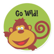 Wild Thing - Sticker - Monkey sticker