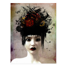Wild Thoughts Surreal Gothic Art Postcard